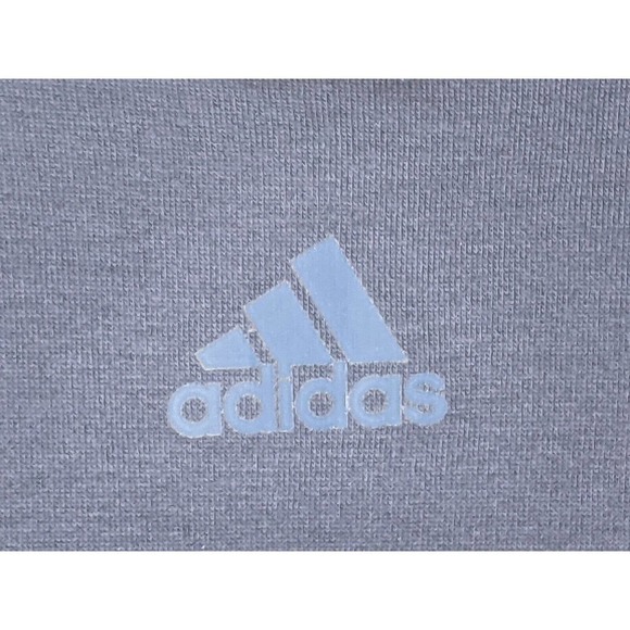 NEW Adidas Blue Crew Neck 3 Stripe Fleece Men's Sweatshirt Size XL Soft Gift - Picture 4 of 8